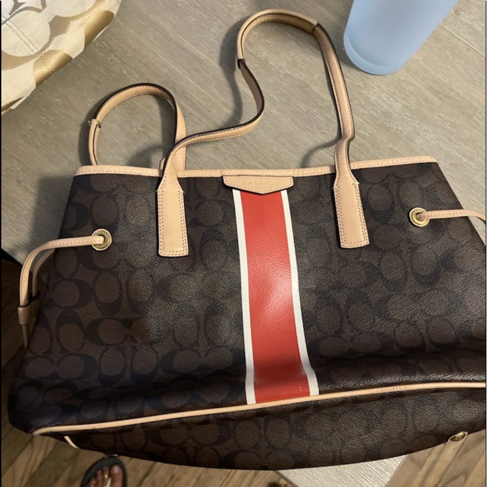Coach Purse /BROWN RED - REVERSIBLE